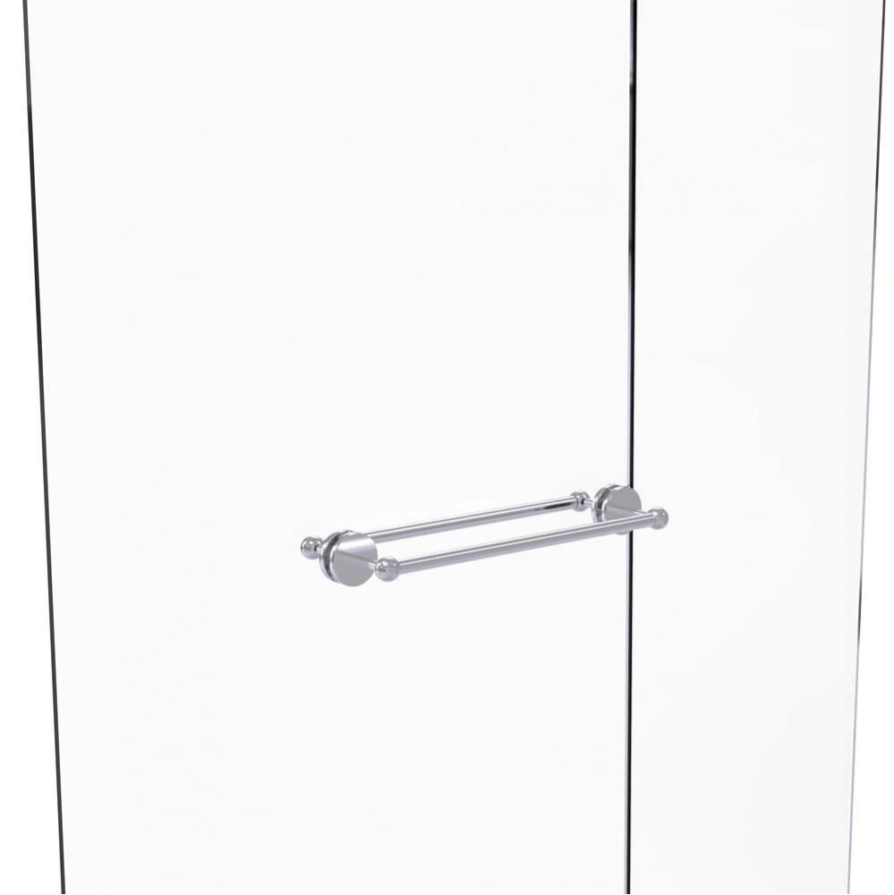 Prestige Skyline Collection 18 Inch Back to Back Shower Door Towel Bar