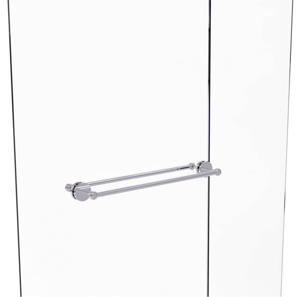 Prestige Skyline Collection 24 Inch Back to Back Shower Door Towel Bar