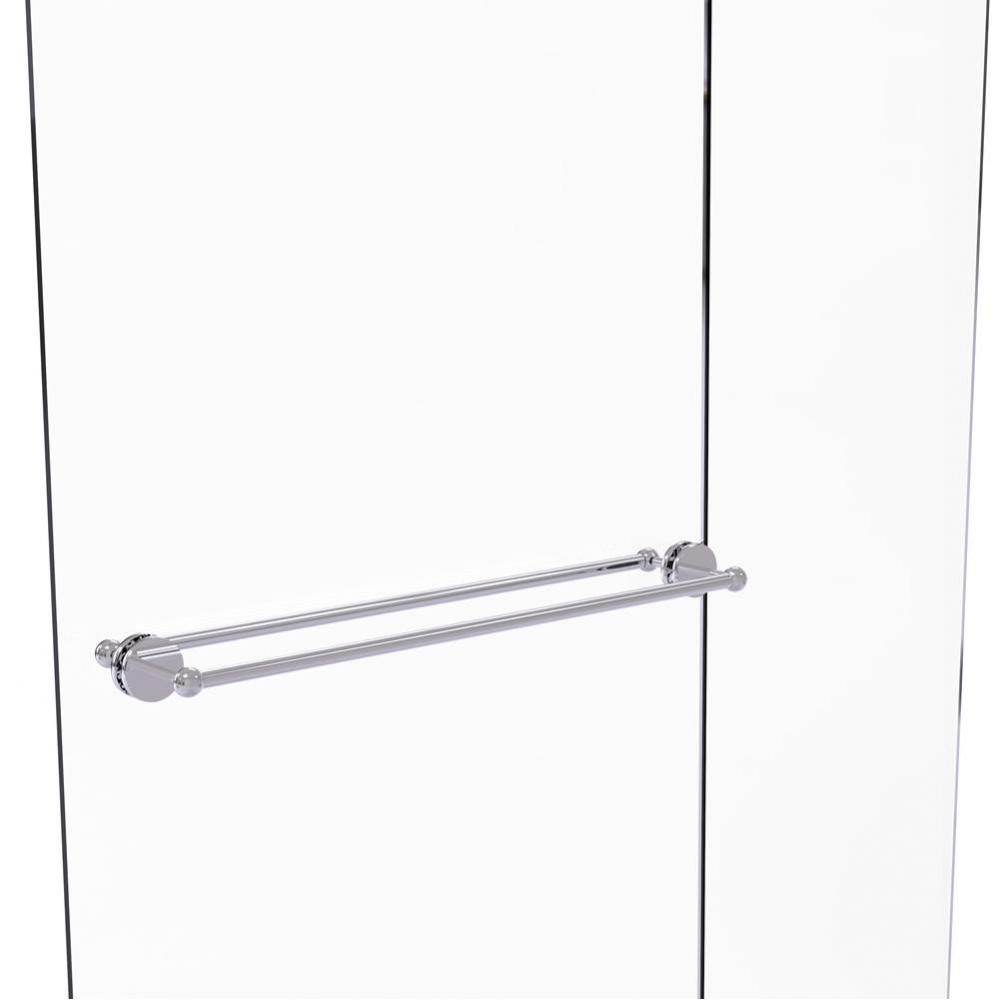 Prestige Skyline Collection 30 Inch Back to Back Shower Door Towel Bar