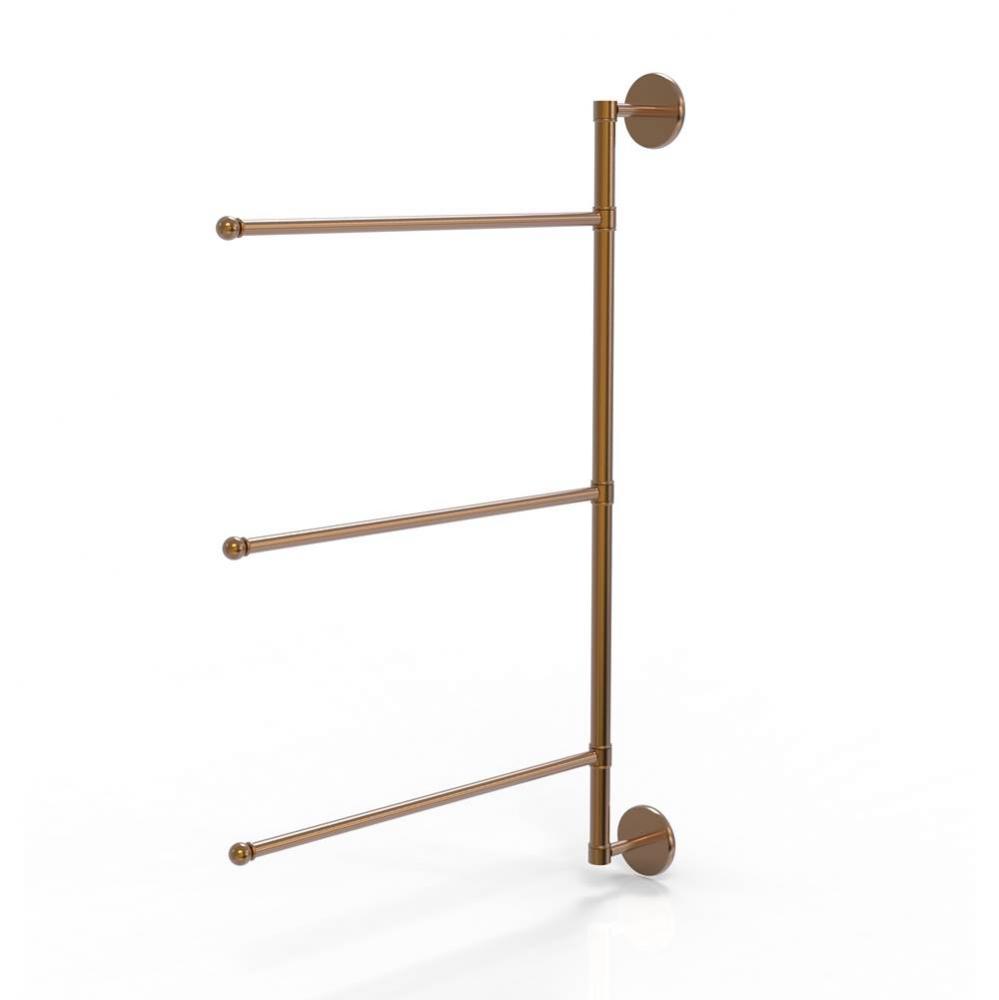 Prestige Skyline Collection 3 Swing Arm Vertical 28 Inch Towel Bar