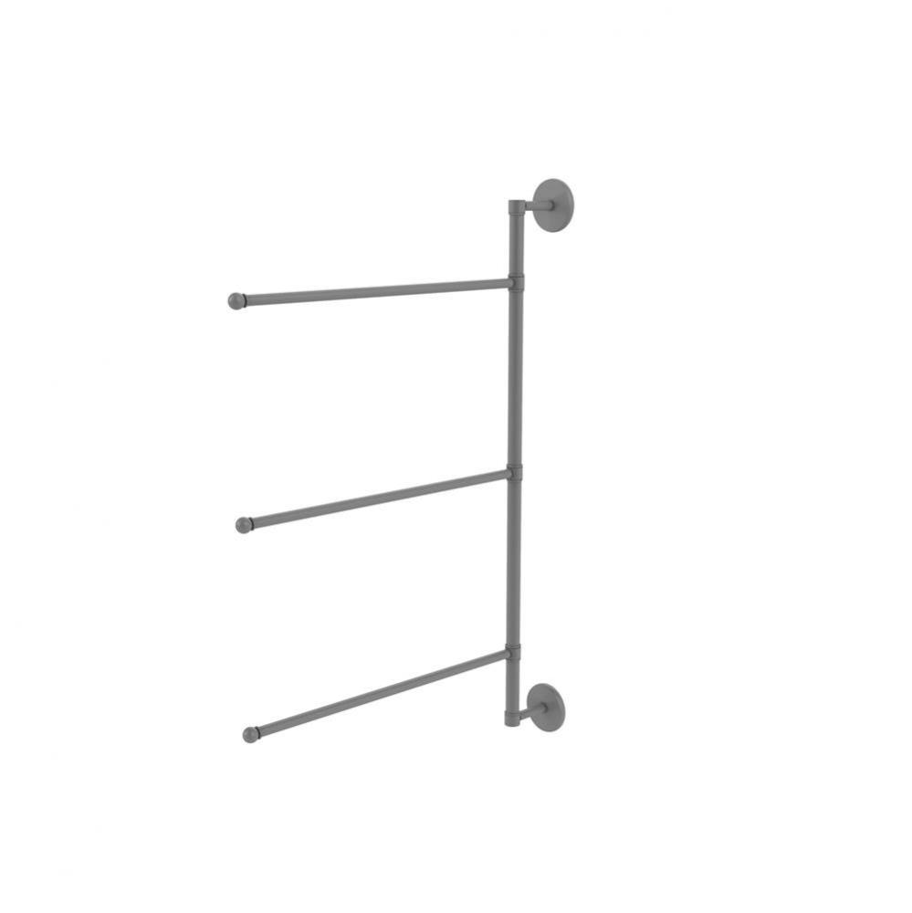 Prestige Skyline Collection 3 Swing Arm Vertical 28 Inch Towel Bar