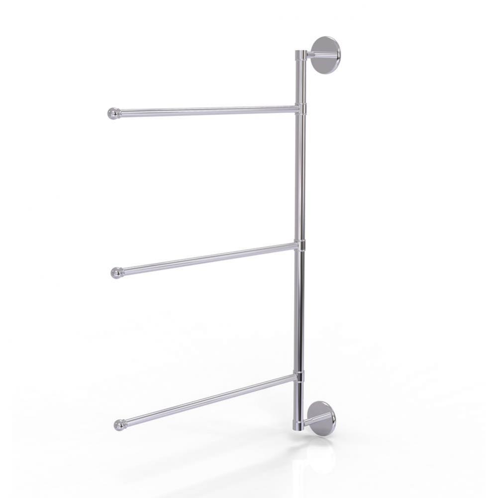 Prestige Skyline Collection 3 Swing Arm Vertical 28 Inch Towel Bar