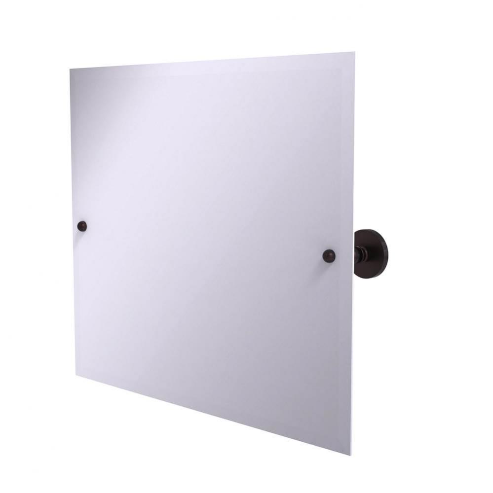 Frameless Landscape Rectangular Tilt Mirror with Beveled Edge