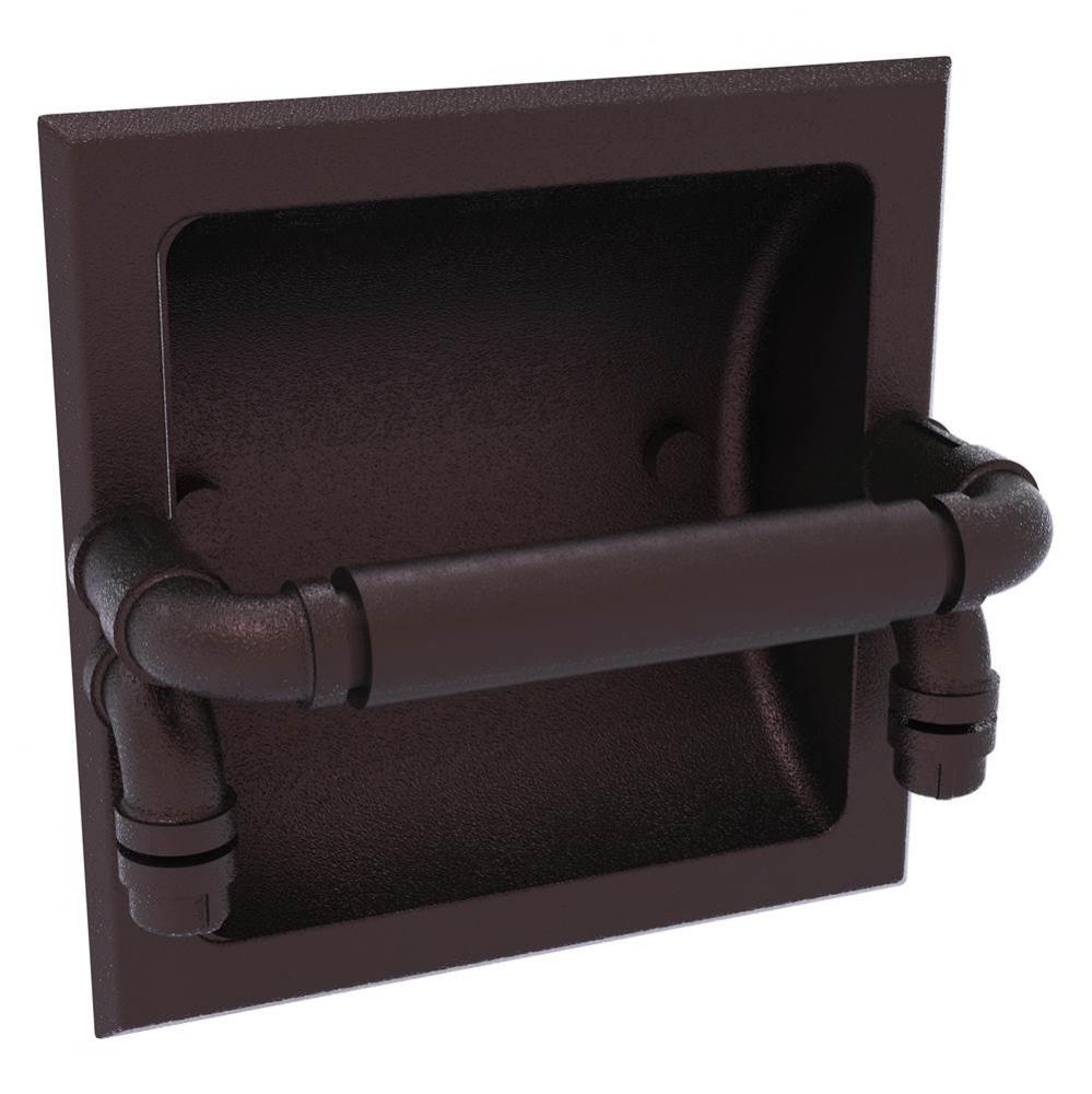Pipeline Collection Recessed Toilet Paper Holder - Antique Bronze