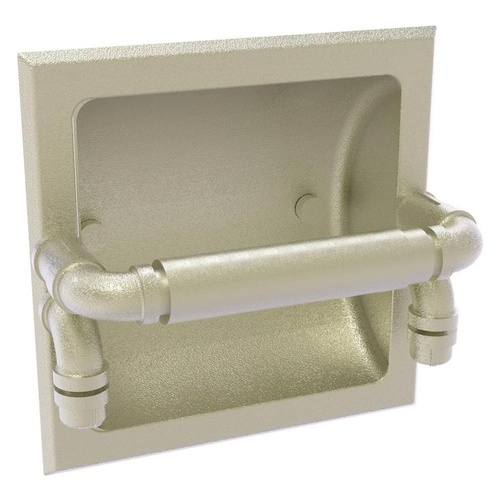 Pipeline Collection Recessed Toilet Paper Holder - Satin Nickel
