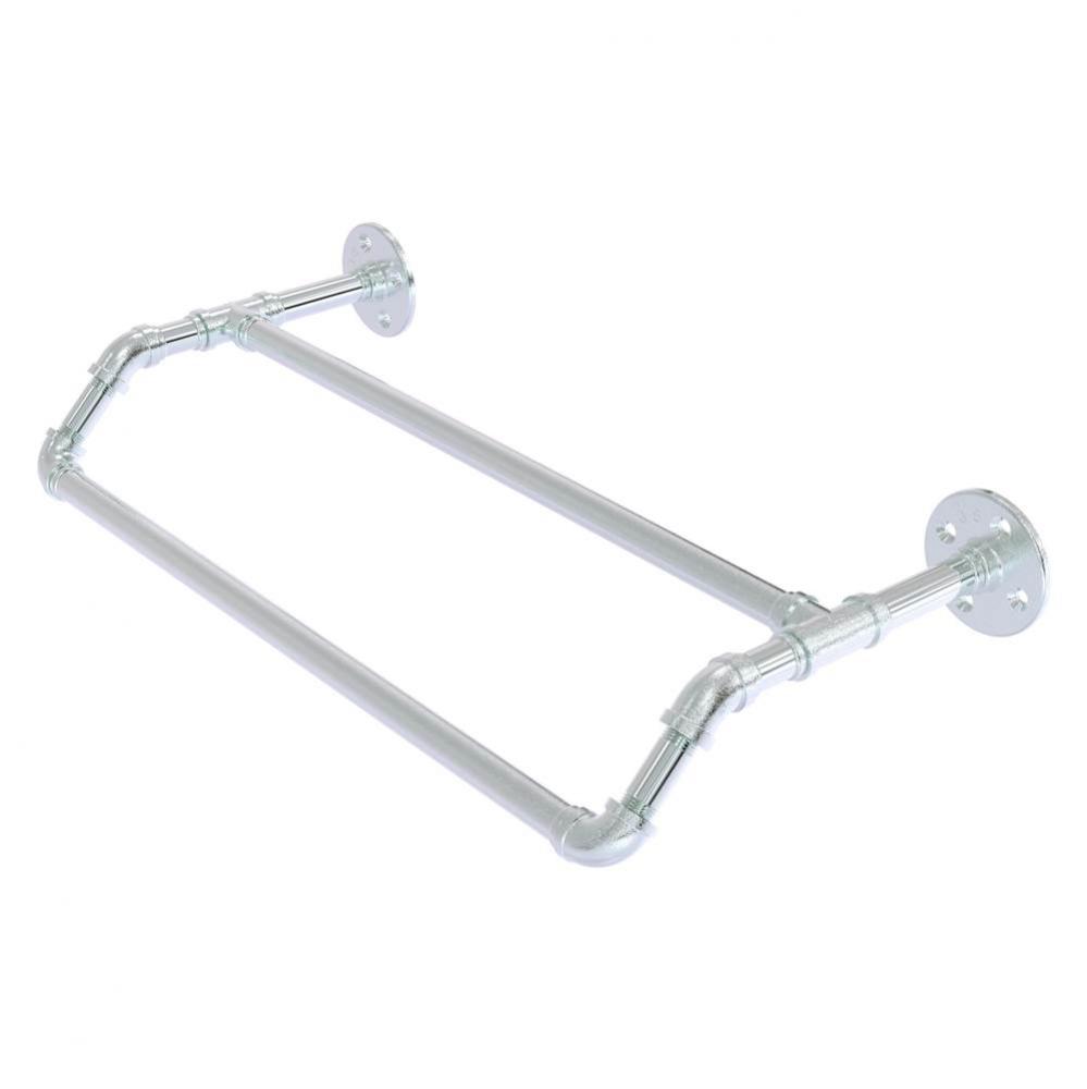 Pipeline Collection 24 Inch Double Towel Bar - Polished Chrome