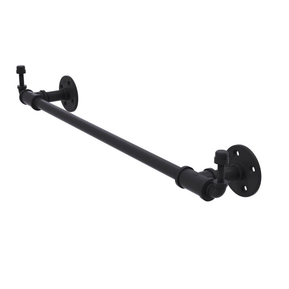 Pipeline Collection 18 Inch Towel Bar with Integrated Hooks