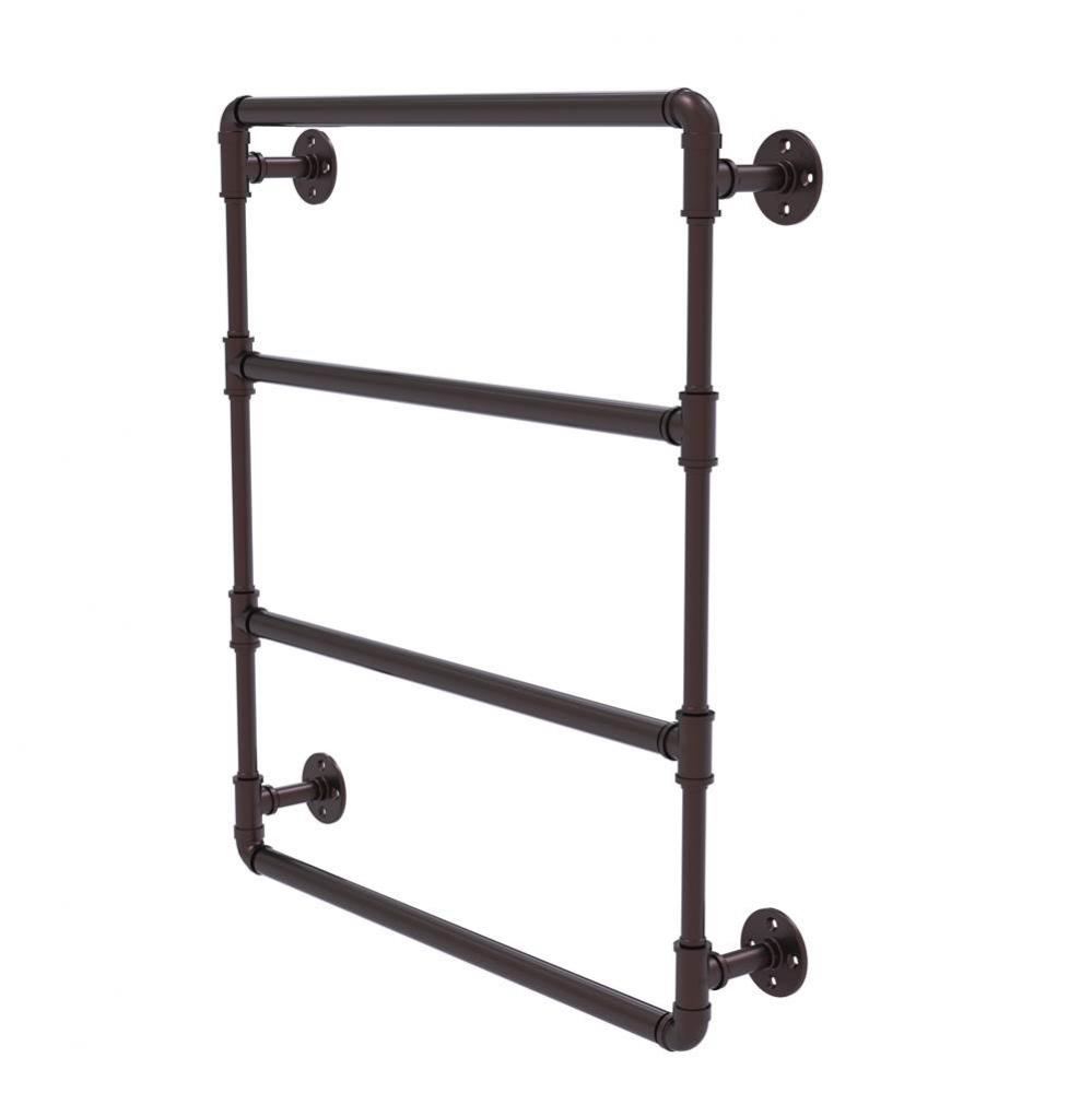 Pipeline Collection 30 Inch Wall Mounted Ladder Towel Bar
