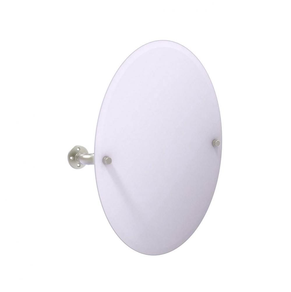 Pipeline Collection Frameless Oval Wall Mounted Tilt Mirror