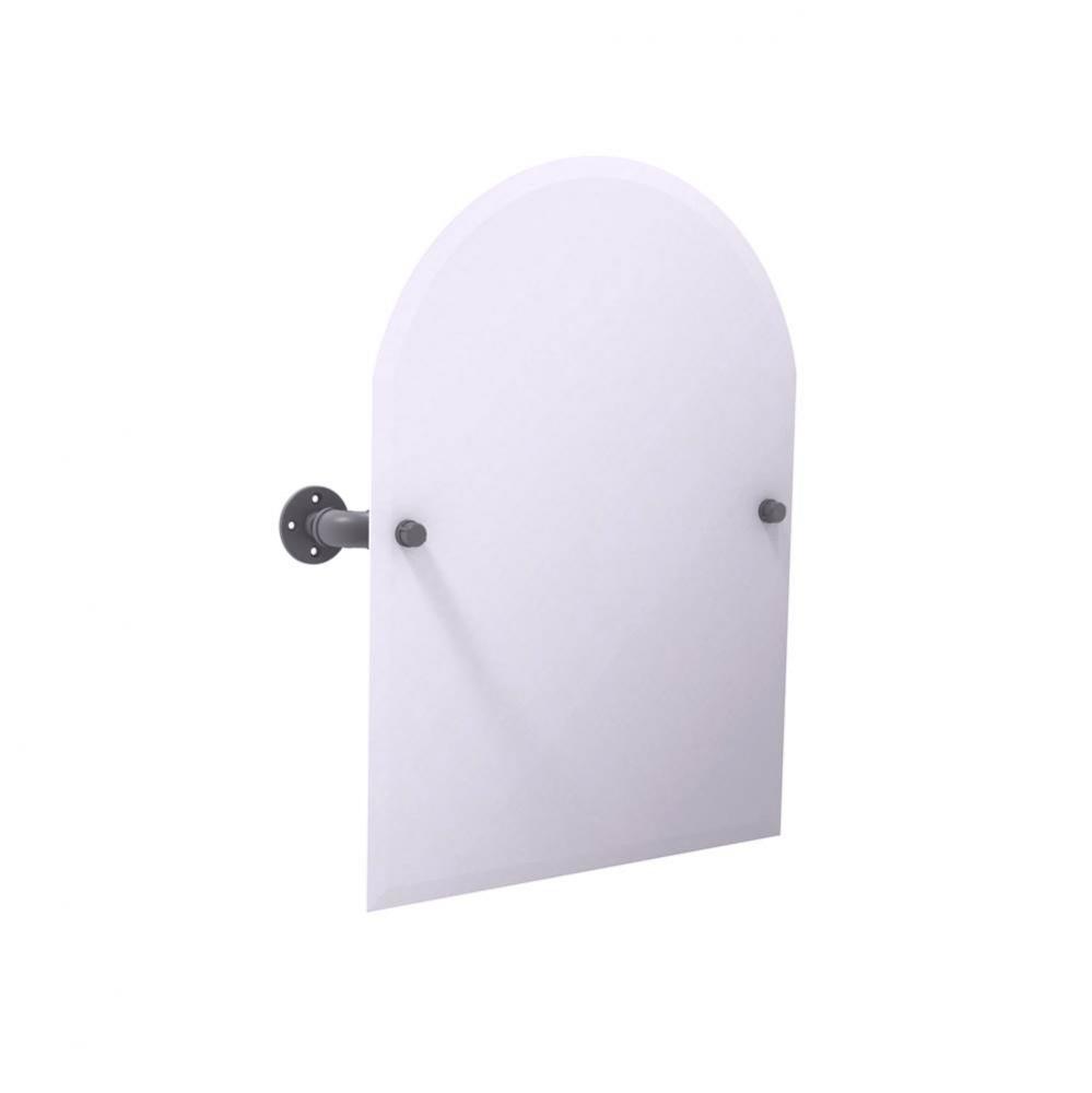 Pipeline Collection Frameless Arched Top Wall Mounted Tilt Mirror