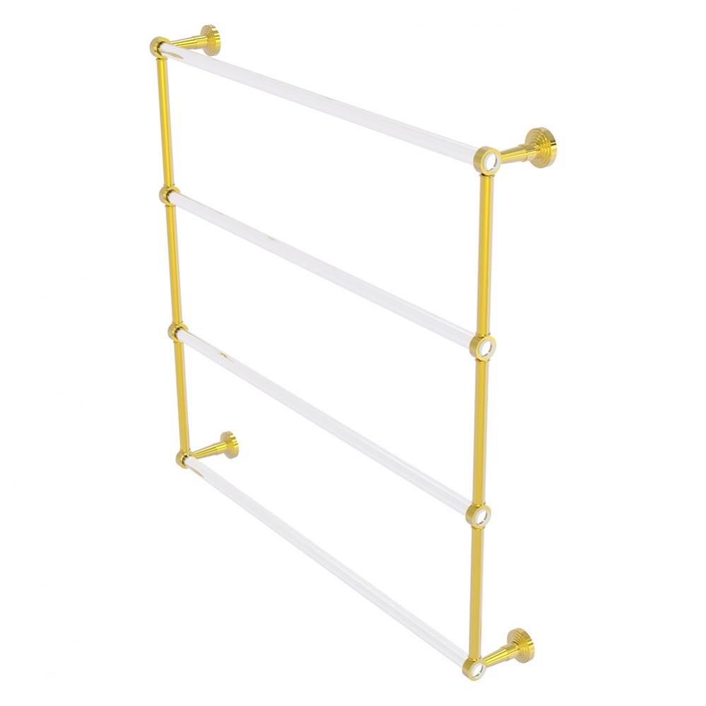 Pacific Beach Collection 4 Tier 36 Inch Ladder Towel Bar - Polished Brass