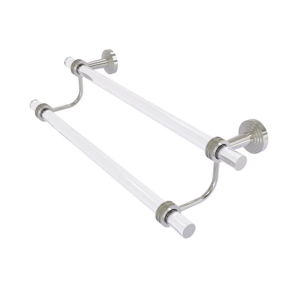 Pacific Beach Collection 24 Inch Double Towel Bar with Dotted Accents