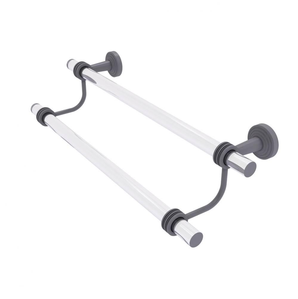 Pacific Beach Collection 36 Inch Double Towel Bar with Dotted Accents