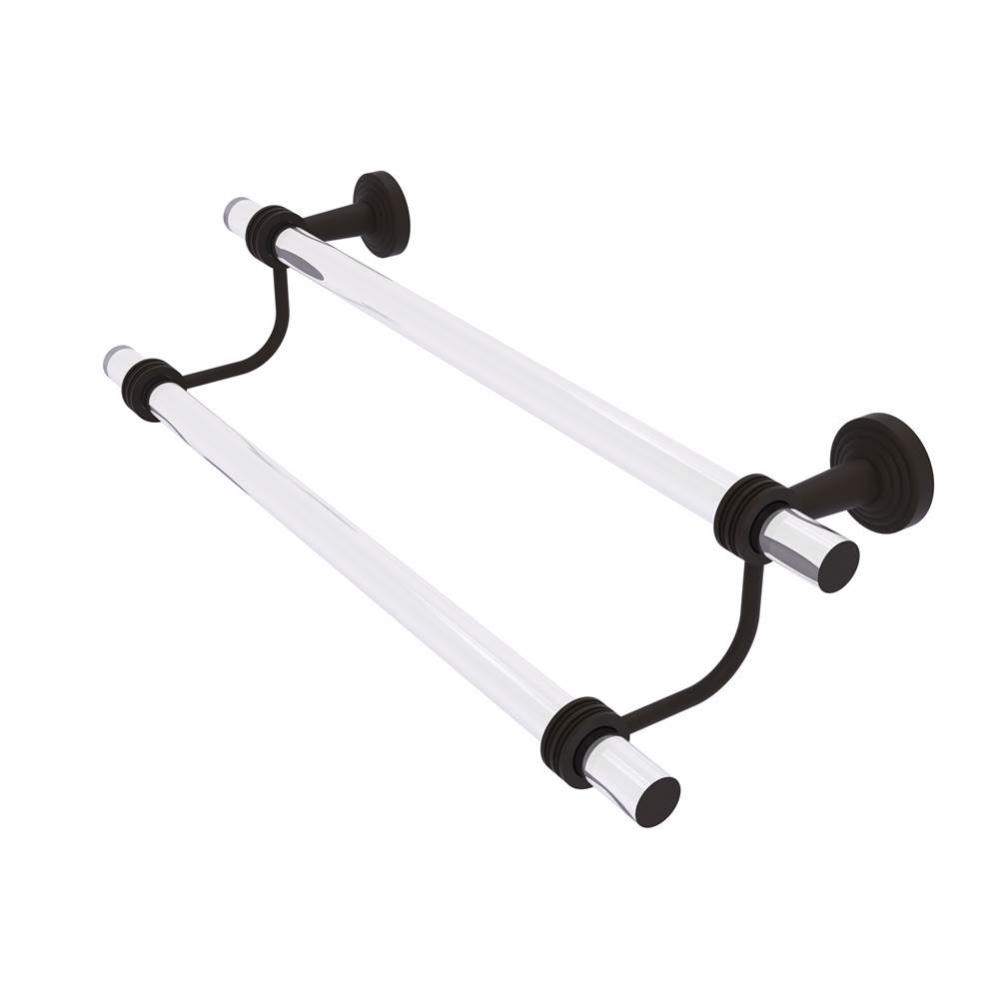 Pacific Beach Collection 36 Inch Double Towel Bar with Dotted Accents