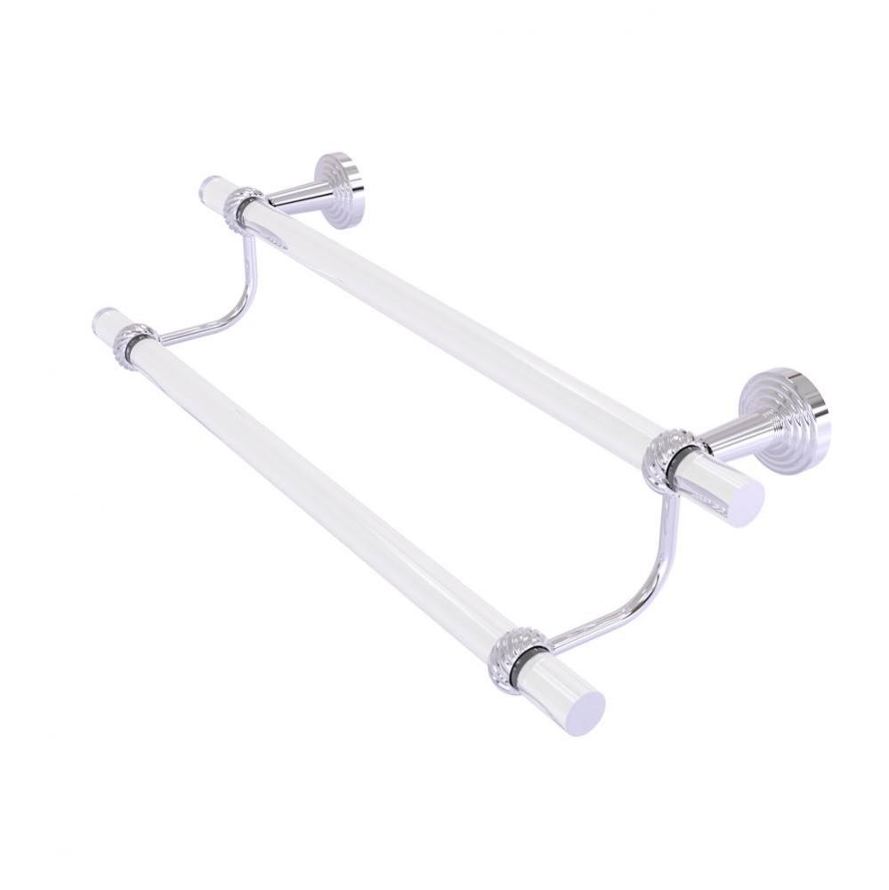 Pacific Beach Collection 36 Inch Double Towel Bar with Twisted Accents