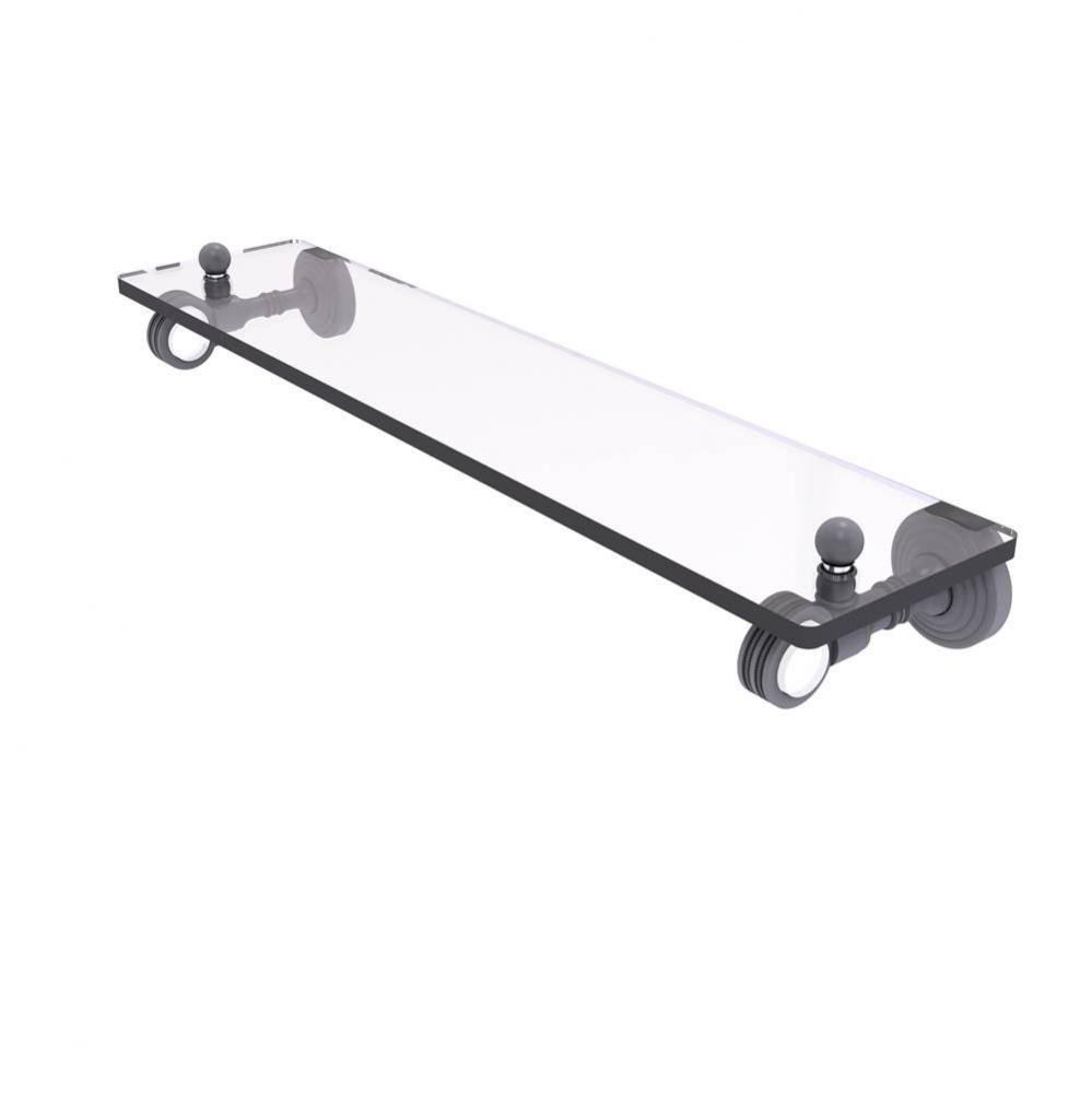 Pacific Grove Collection 22 Inch Glass Shelf with Dotted Accents