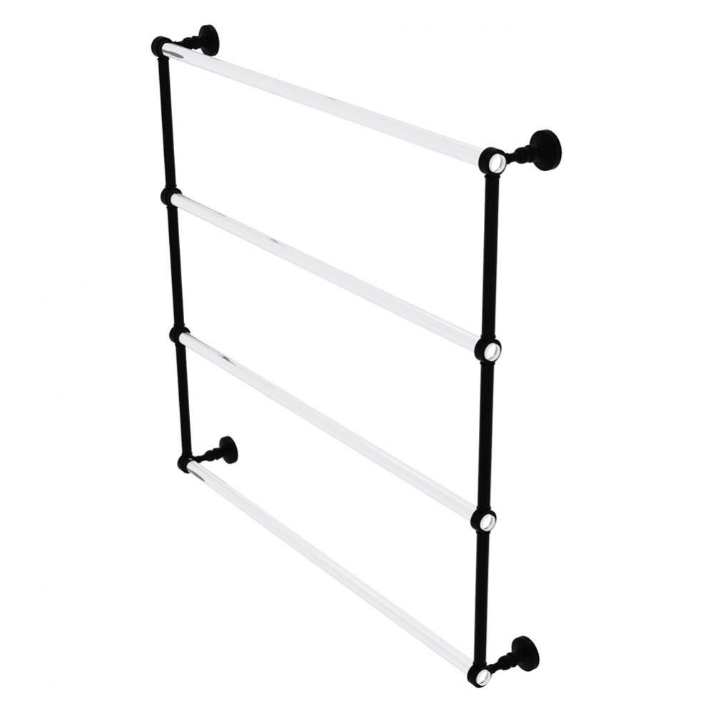 Pacific Grove Collection 4 Tier 36 Inch Ladder Towel Bar - Matte Black