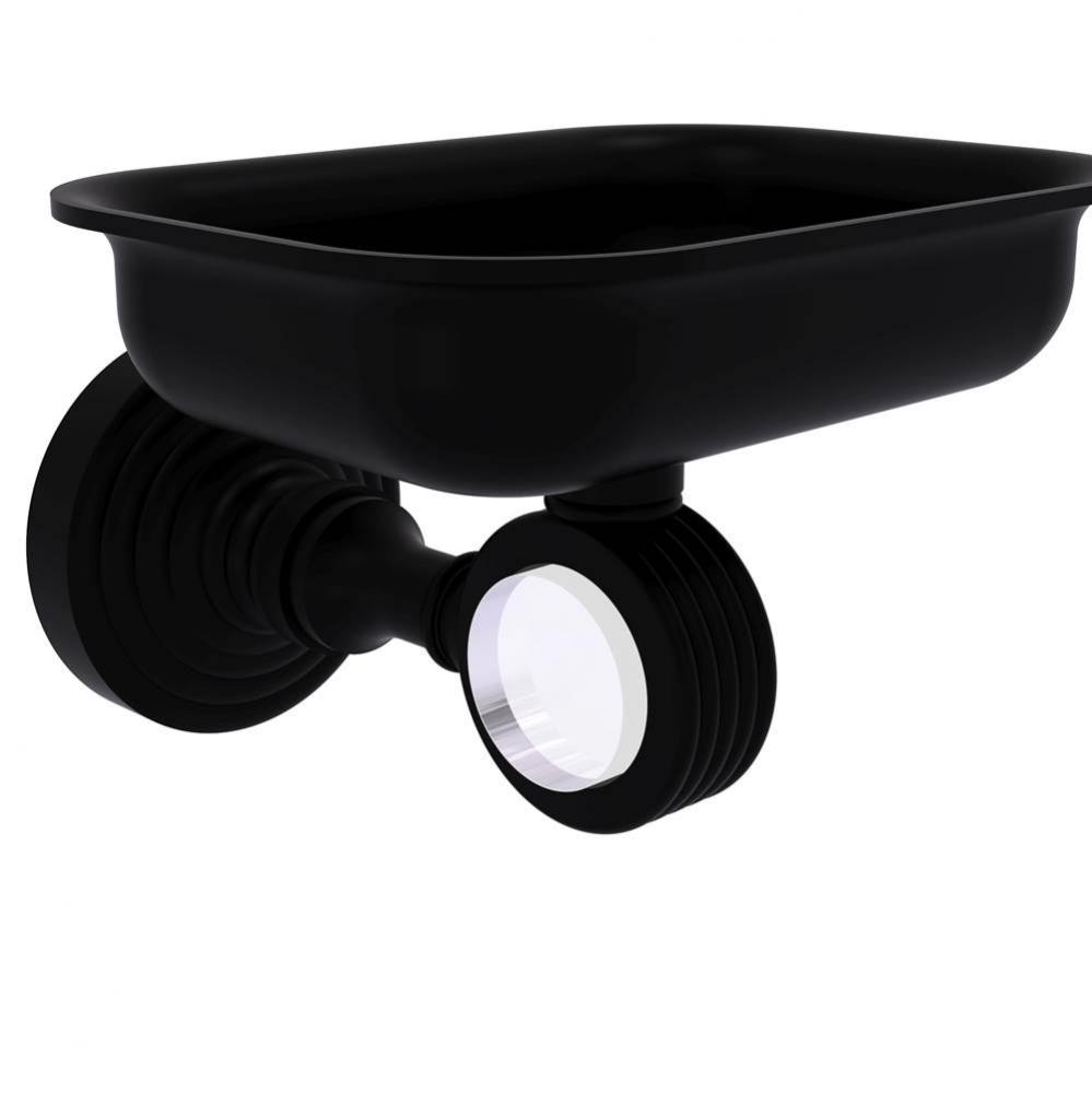 Pacific Grove Collection Wall Mounted Soap Dish Holder with Groovy Accents