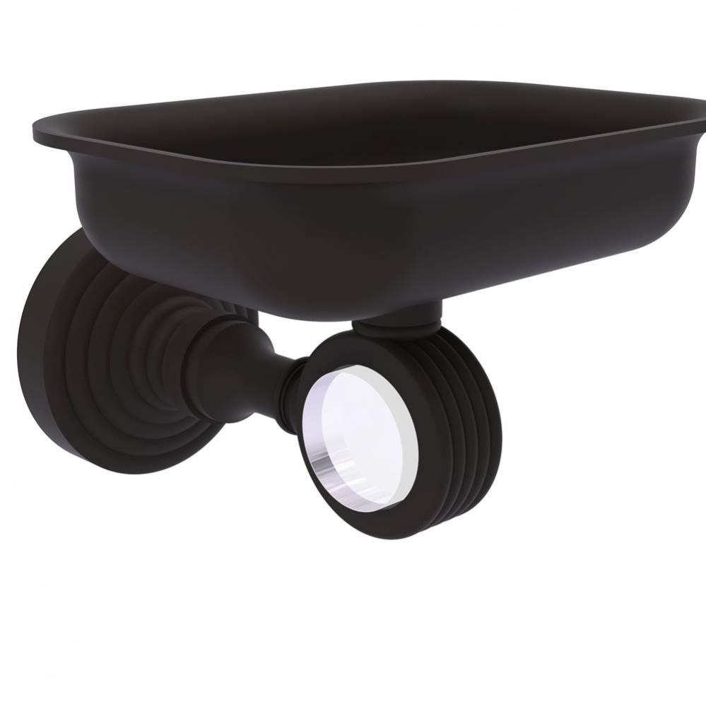 Pacific Grove Collection Wall Mounted Soap Dish Holder with Groovy Accents