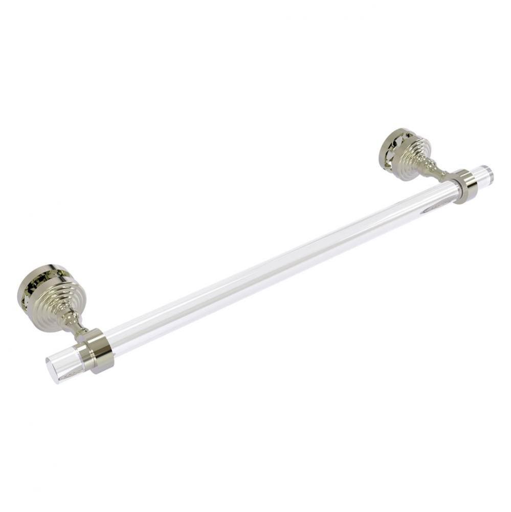 Pacific Grove Collection 18 Inch Shower Door Towel Bar - Polished Nickel