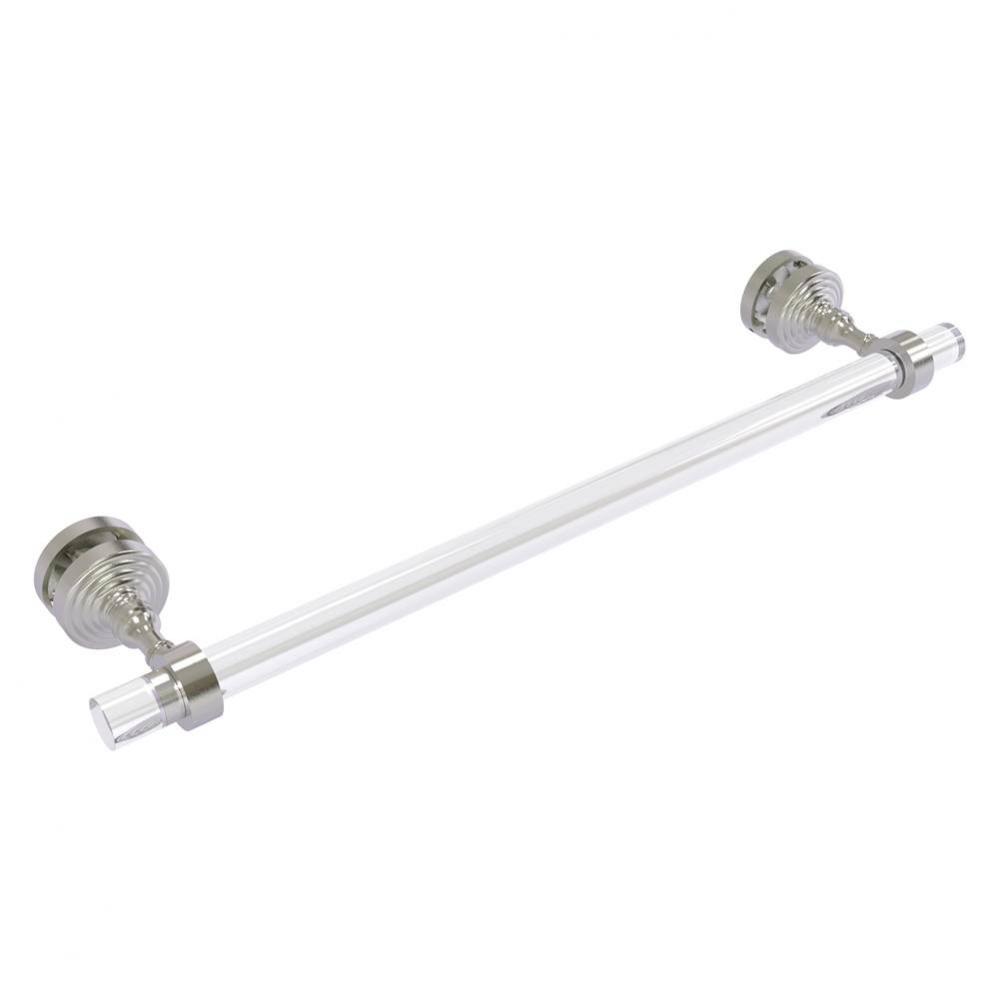 Pacific Grove Collection 18 Inch Shower Door Towel Bar - Satin Nickel