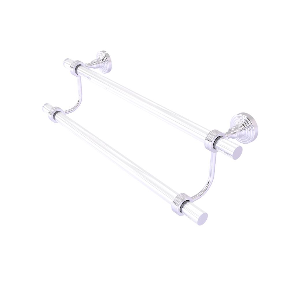 Pacific Grove Collection 36 Inch Double Towel Bar with Groovy Accents