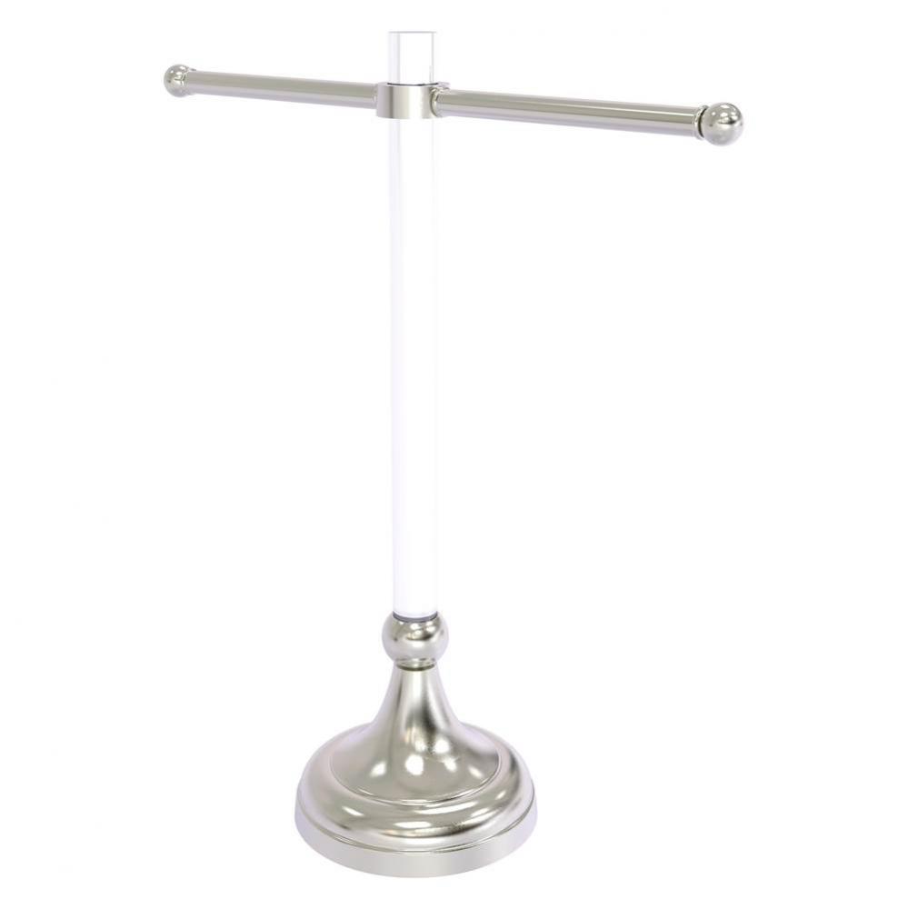 Pacific Grove Collection Free Standing Guest Towel Stand - Satin Nickel