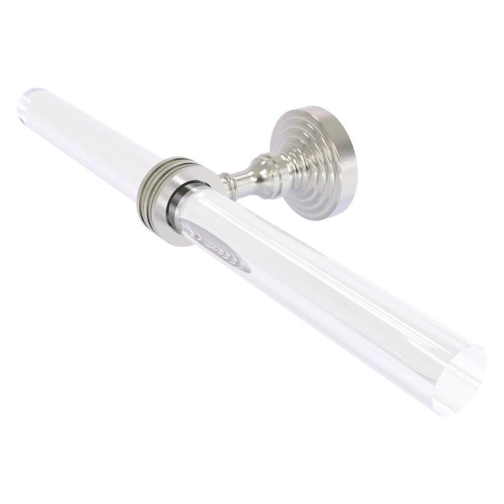 Pacific Grove Collection 2 Arm Guest Towel Holder with Dotted Accents - Satin Nickel