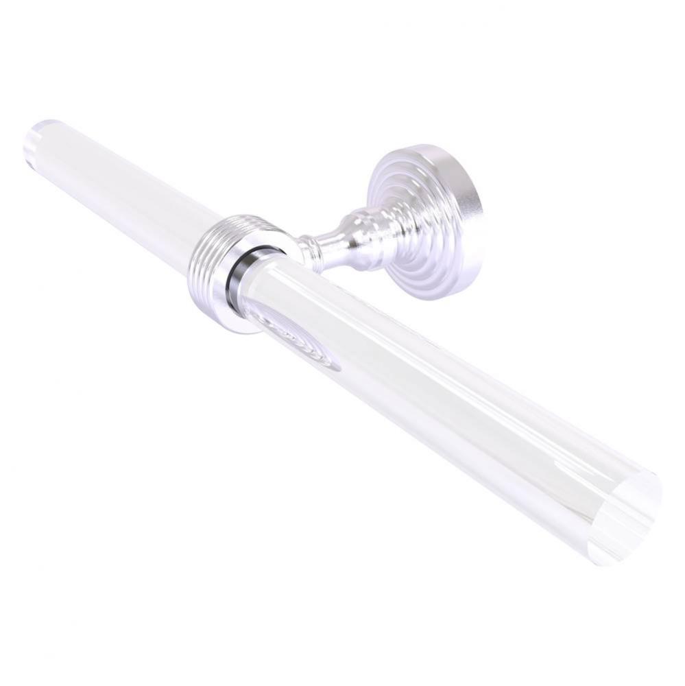 Pacific Grove Collection 2 Arm Guest Towel Holder with Grooved Accents - Satin Chrome