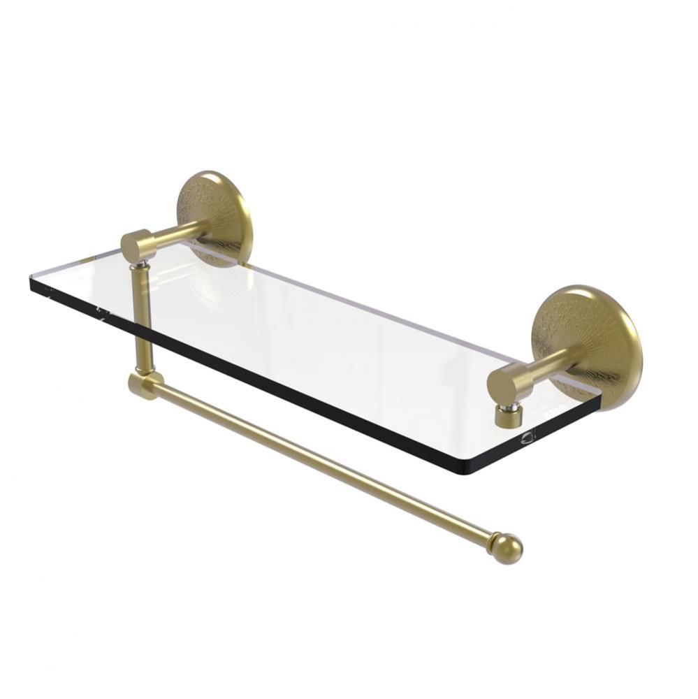 Prestige Monte Carlo Collection Paper Towel Holder with 16 Inch Glass Shelf
