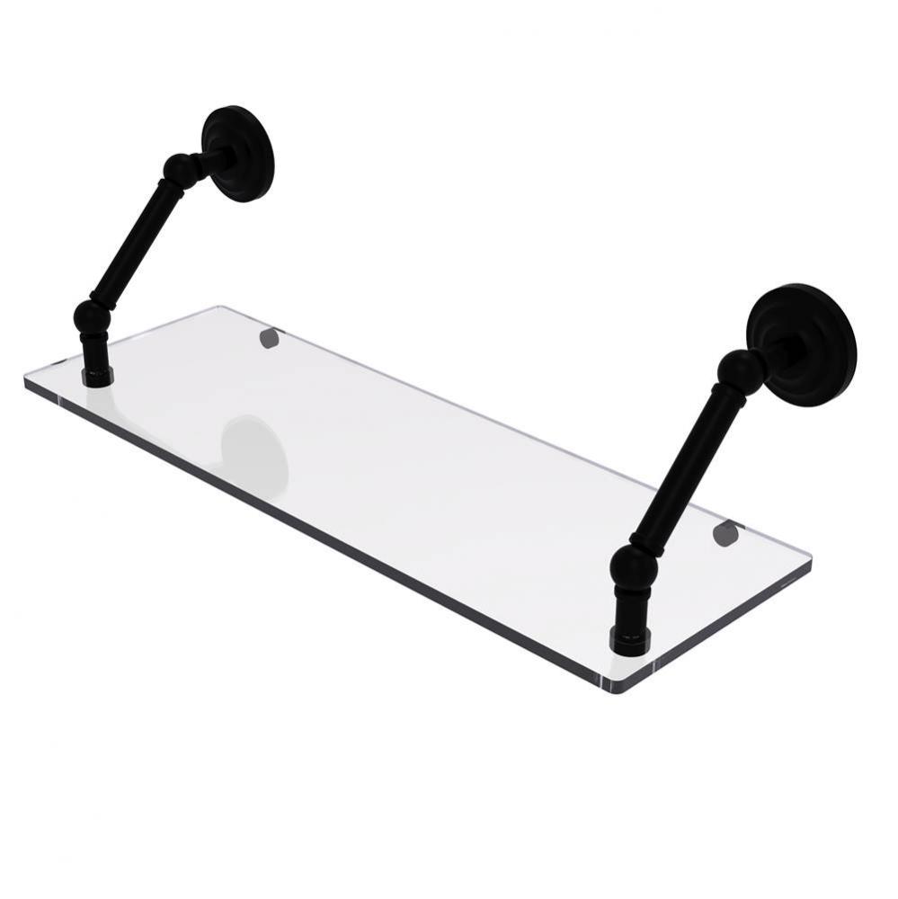Prestige Que New Collection 24 Inch Floating Glass Shelf