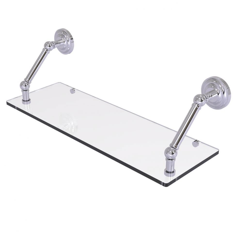 Prestige Que New Collection 24 Inch Floating Glass Shelf