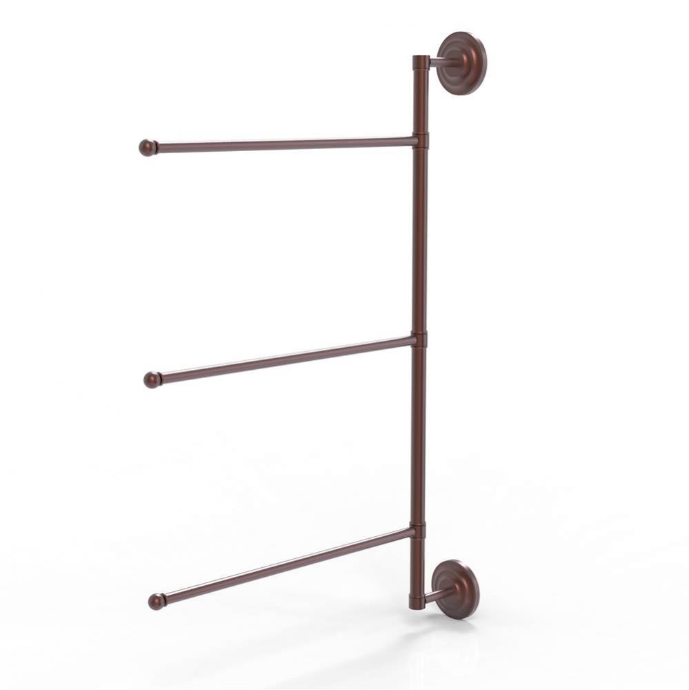 Prestige Que New Collection 3 Swing Arm Vertical 28 Inch Towel Bar