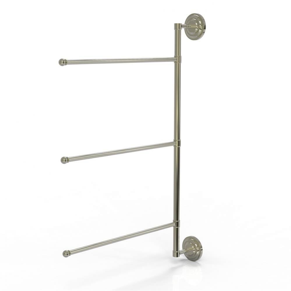 Prestige Que New Collection 3 Swing Arm Vertical 28 Inch Towel Bar