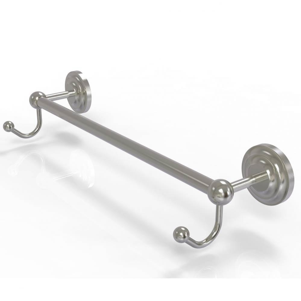 Prestige Que New Collection 36 Inch Towel Bar with Integrated Hooks