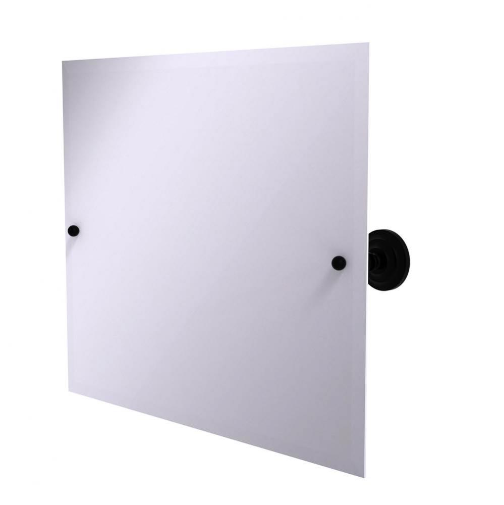 Prestige Que New Frameless Landscape Rectangular Tilt Mirror with Beveled Edge