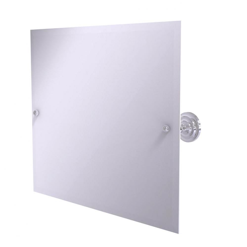Prestige Que New Frameless Landscape Rectangular Tilt Mirror with Beveled Edge