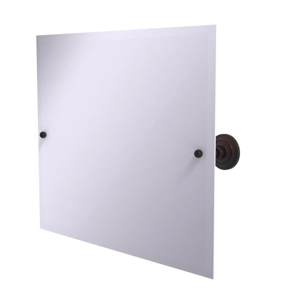 Prestige Que New Frameless Landscape Rectangular Tilt Mirror with Beveled Edge