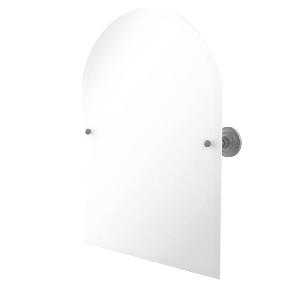 Frameless Arched Top Tilt Mirror with Beveled Edge