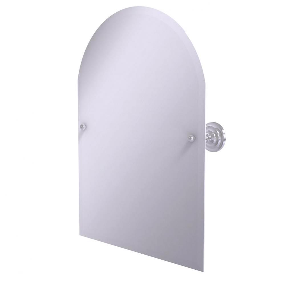 Frameless Arched Top Tilt Mirror with Beveled Edge