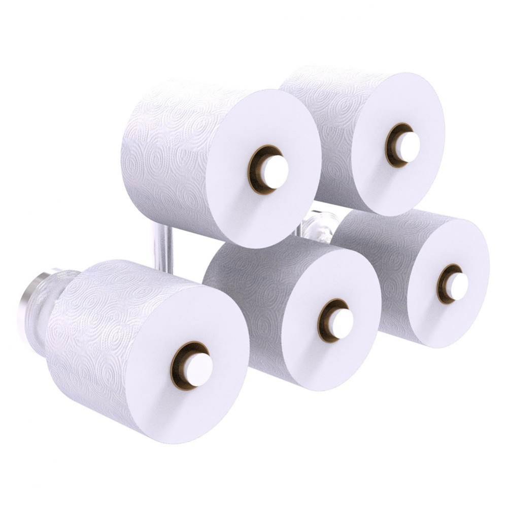 Prestige Regal Collection 5 Roll Reserve Roll Toilet Paper Holder - Satin Chrome