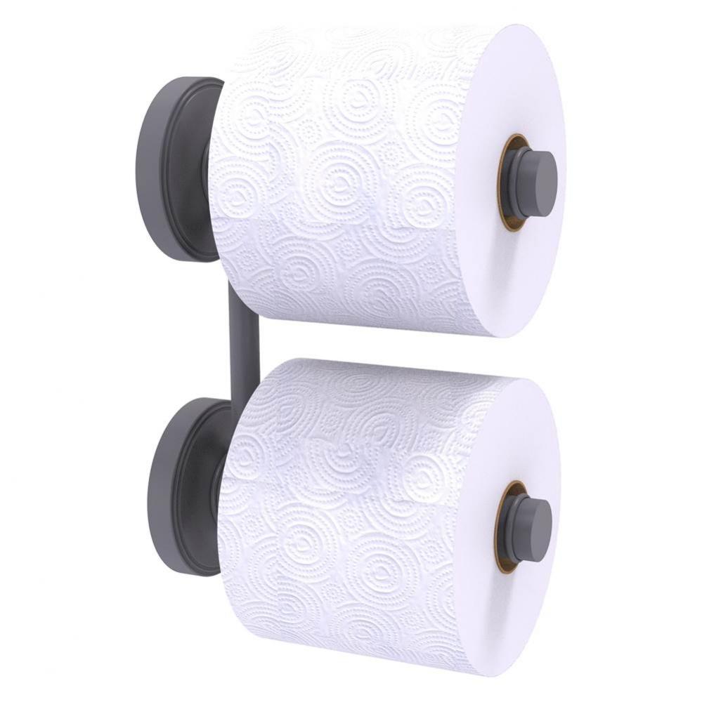 Prestige Regal Collection 2 Roll Reserve Roll Toilet Paper Holder - Matte Gray