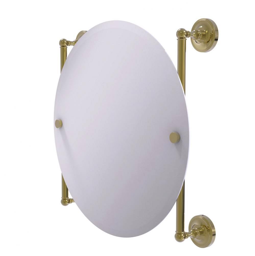 Prestige Regal Collection Round Frameless Rail Mounted Mirror