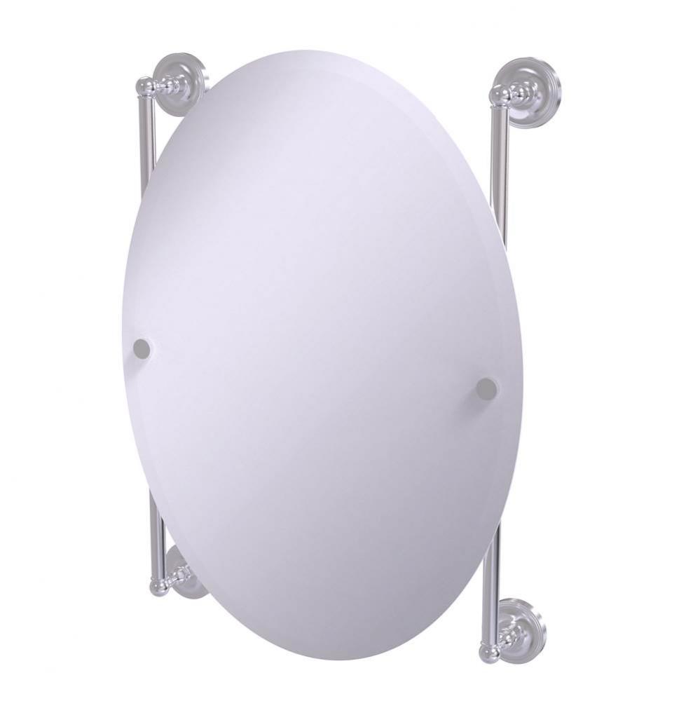 Prestige Regal Collection Oval Frameless Rail Mounted Mirror