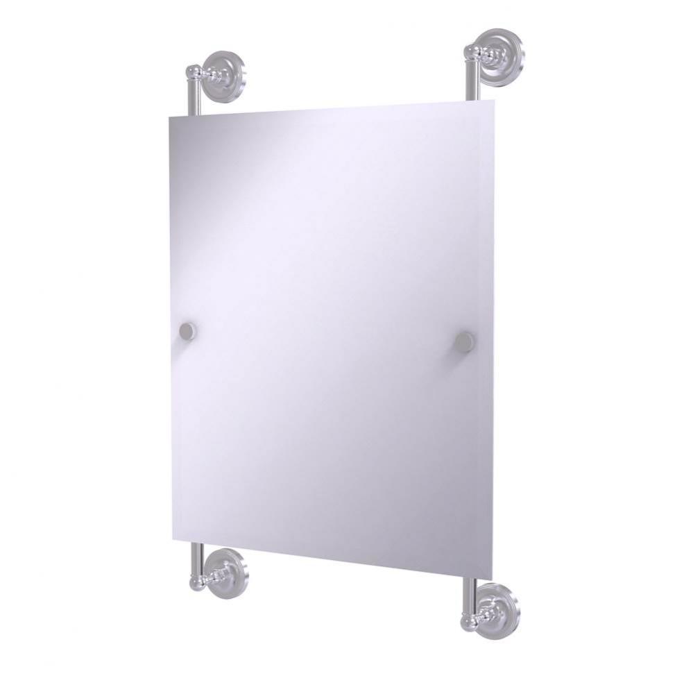 Prestige Regal Collection Rectangular Frameless Rail Mounted Mirror