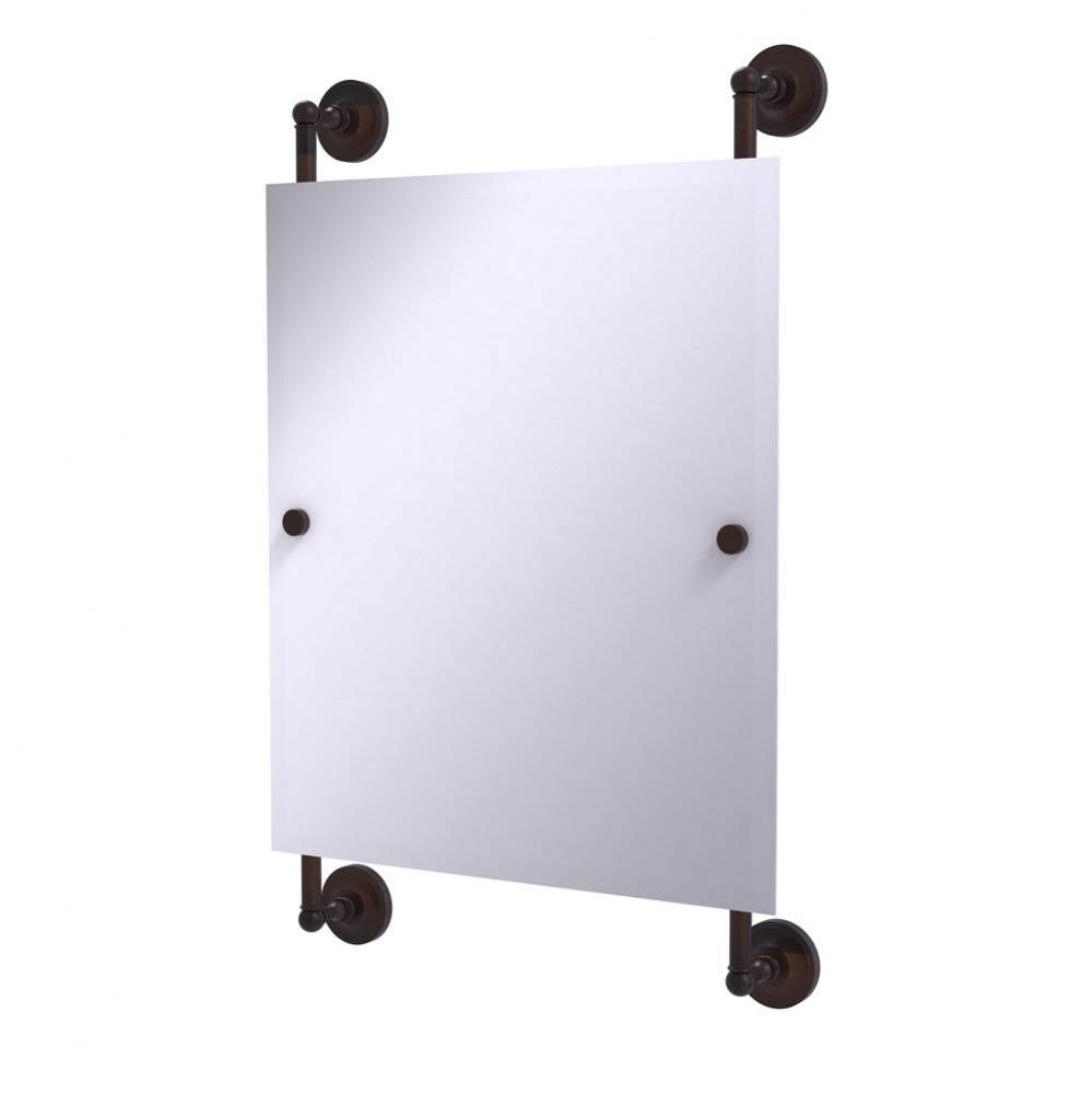 Prestige Regal Collection Rectangular Frameless Rail Mounted Mirror