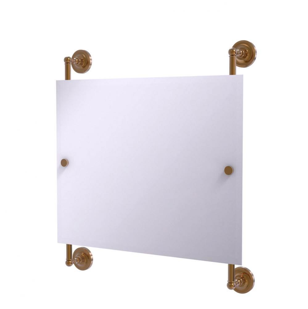 Prestige Regal Landscape Rectangular Frameless Rail Mounted Mirror