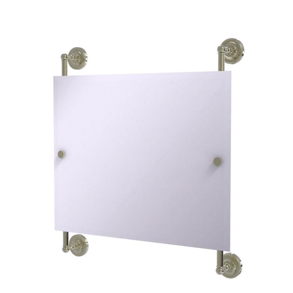Prestige Regal Landscape Rectangular Frameless Rail Mounted Mirror