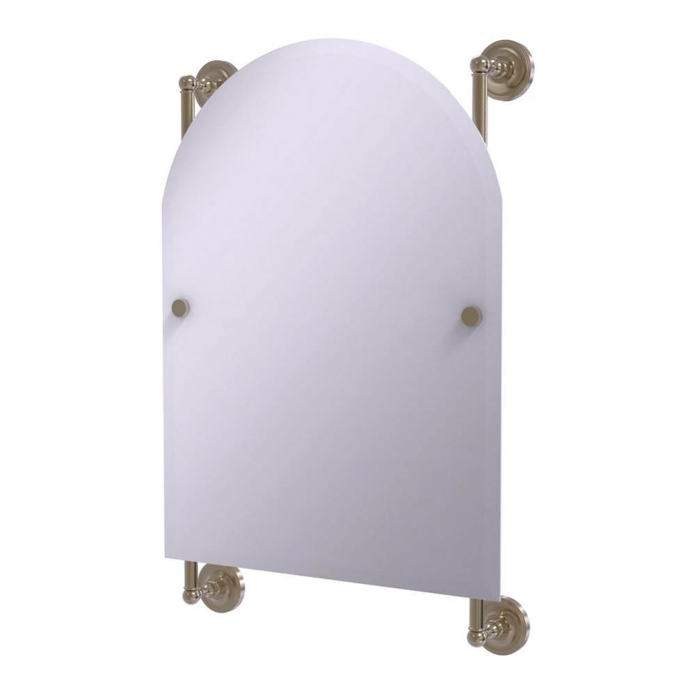 Prestige Regal Collection Arched Top Frameless Rail Mounted Mirror