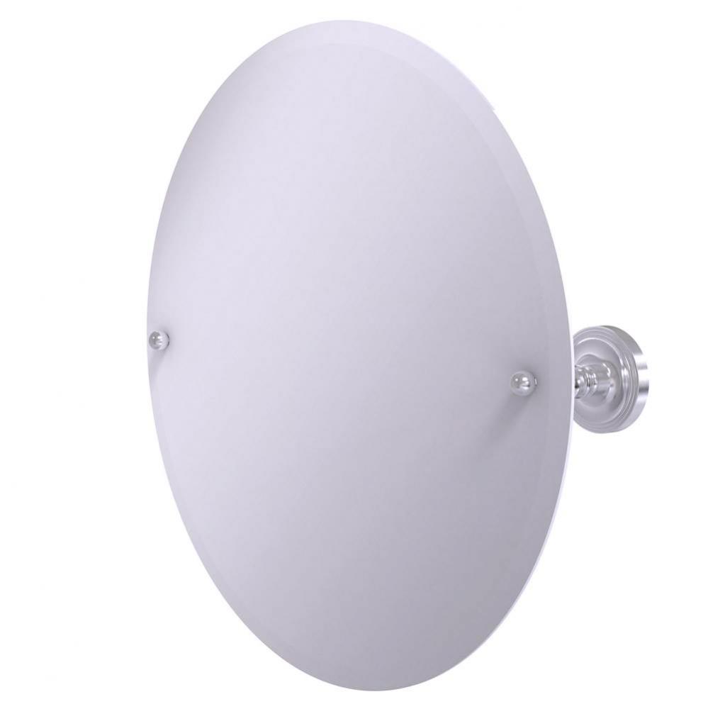 Frameless Round Tilt Mirror with Beveled Edge